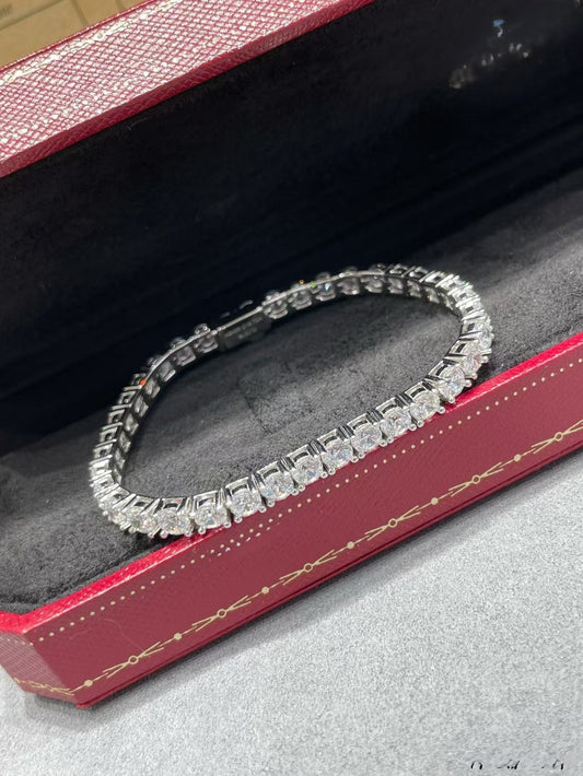 [⭐Hildren Jewelry jewelrys]TENNIS BRACELET WITH FULL DIAMOND SETTING