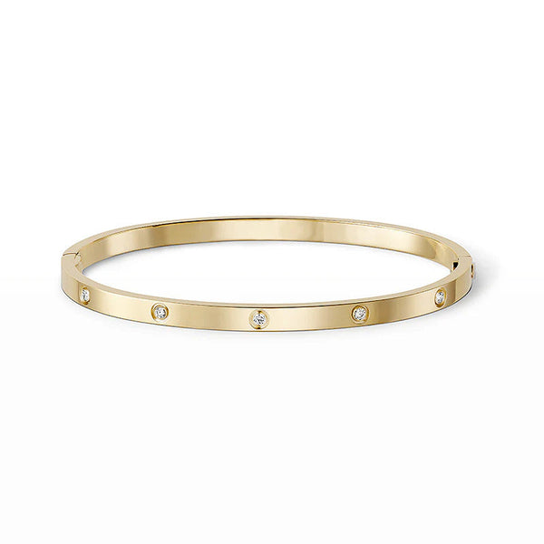 [⭐Hildren Jewelry]LOVE BRACELET 3.65MM 10 DIAMONDS