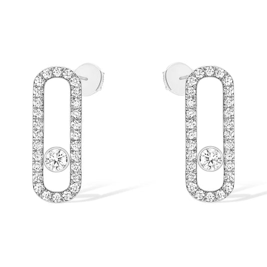 [⭐Hildren Jewelry]MOVE UNO STUD DIAMOND PAVED EARRINGS