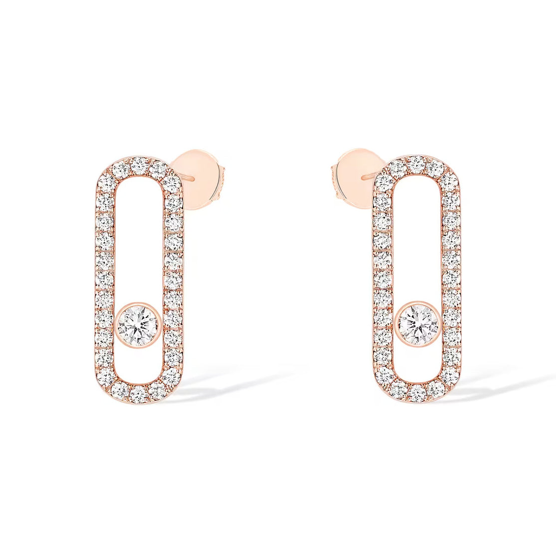 [⭐Hildren Jewelry]MOVE UNO STUD DIAMOND PAVED EARRINGS