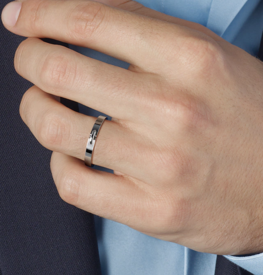 [⭐Hildren Jewelry]ALLIANCE LIENS VIDENCE 3MM RING