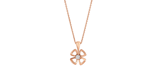 [⭐Hildren Jewelry]FIOREVER NECKLACE DIAMOND CENTER