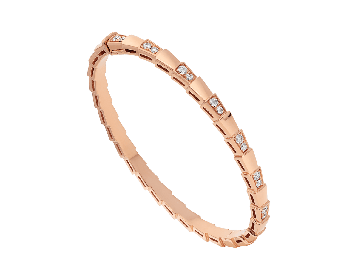 [⭐Hildren Jewelry]SERPENTI BRACELET PINK GOLD DIAMOND