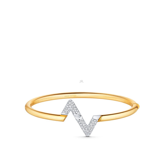 [⭐Hildren Jewelry]VOLTE UPSITE DOWN GOLD DIAMOND BRACELET
