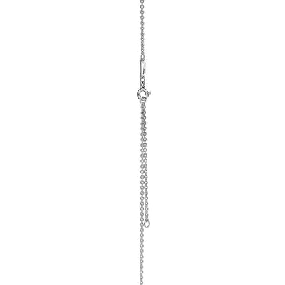 [Hildren Jewelry]KNOT PENDANT SILVER DIAMOND NECKLACE
