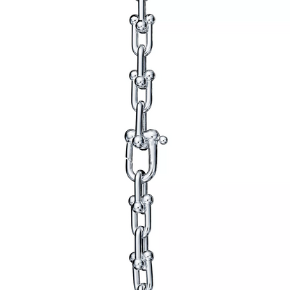 [Hildren Jewelry]HARDWEAR SMALL LINK 26 MOTIF SILVER BRACELET