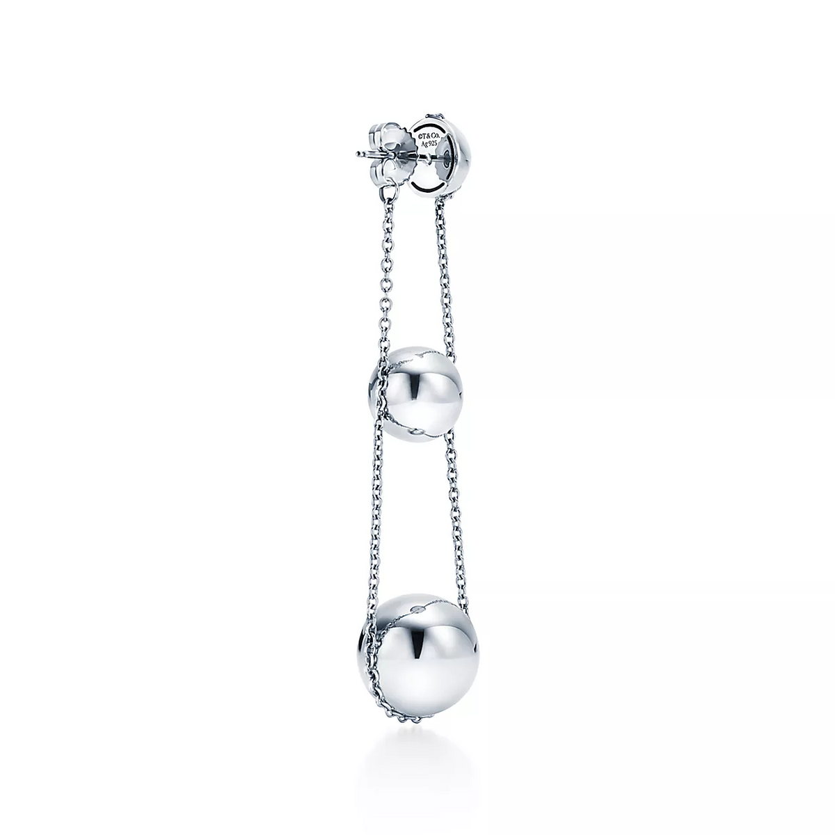 [Hildren Jewelry]TRIPLE DROP SILVER EARRINGS