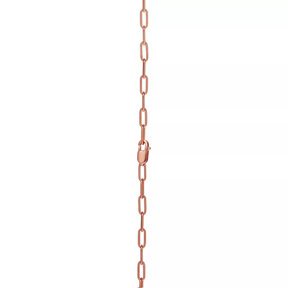 [Hildren Jewelry]LOCK MEDIUM PENDANT PINK DIAMOND PINK GOLD NECKLACE