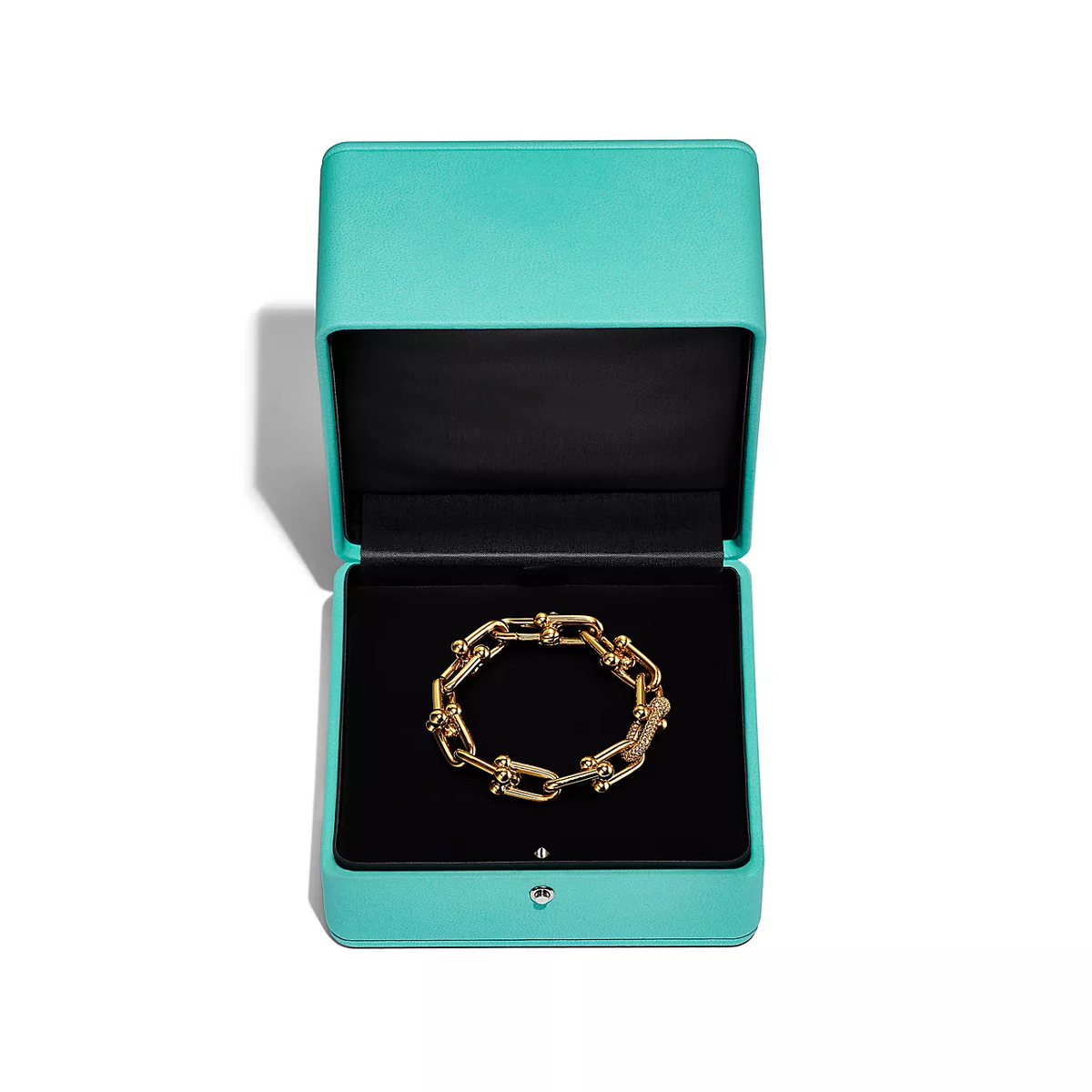 [Hildren Jewelry]HARDWEAR LARGE LINK GOLD DIAMOND BRACELET
