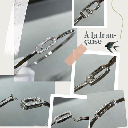 [⭐Hildren Jewelry]Move Uno pavé flex bangle medium