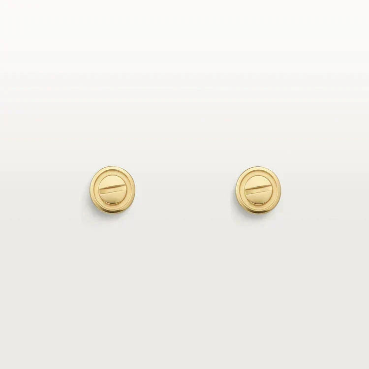 [⭐Hildren Jewelry]LOVE EARRINGS GOLD 10MM