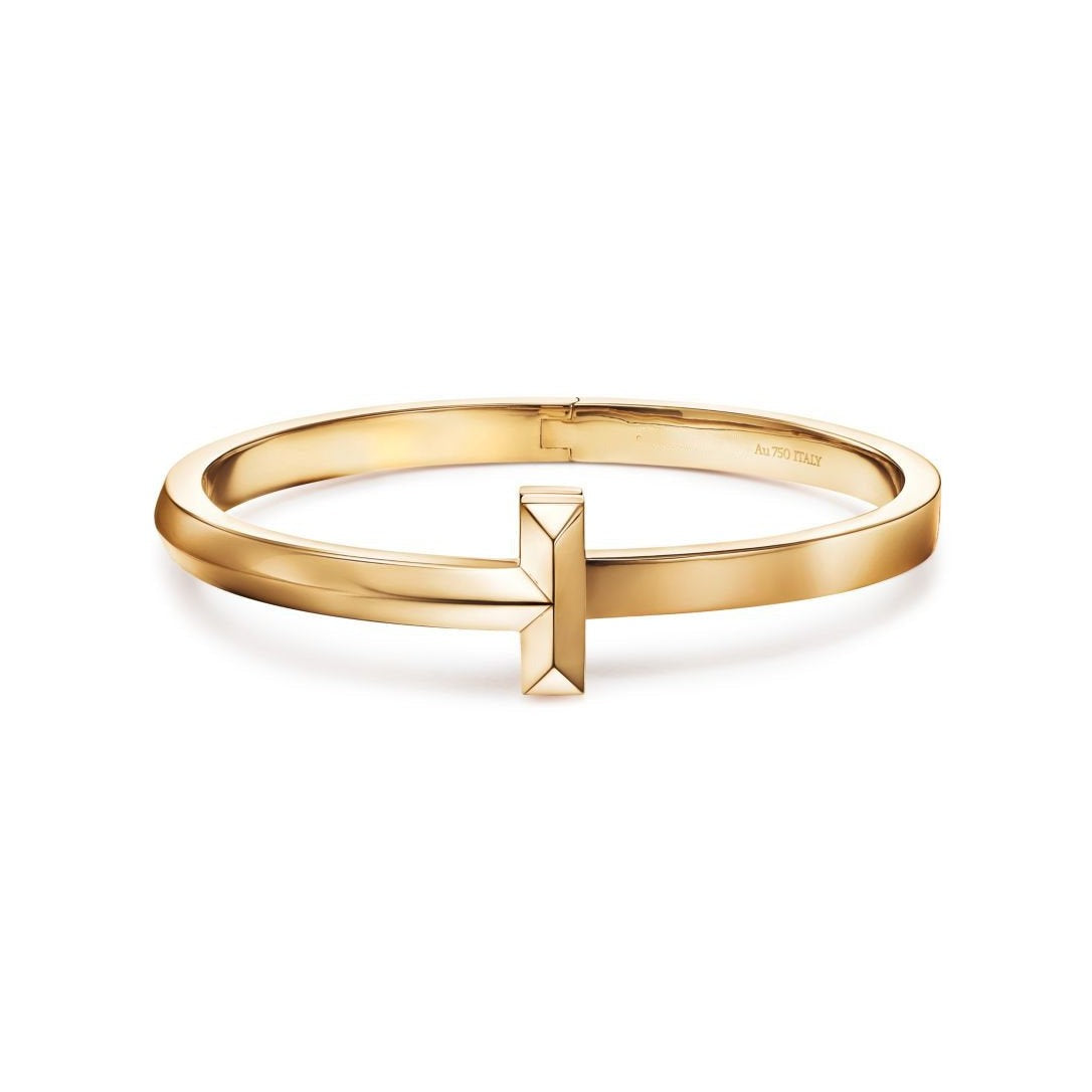 [Hildren Jewelry]T1 WIDE HINGED BANGLE BRACELET