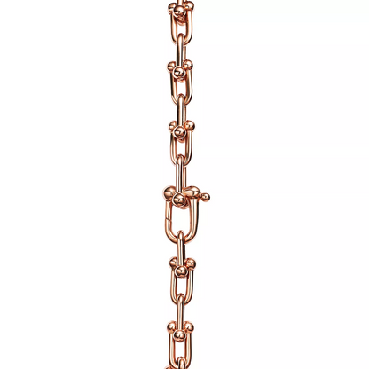 [Hildren Jewelry]HARDWEAR SMALL LINK 26 MOTIF PINK GOLD BRACELET