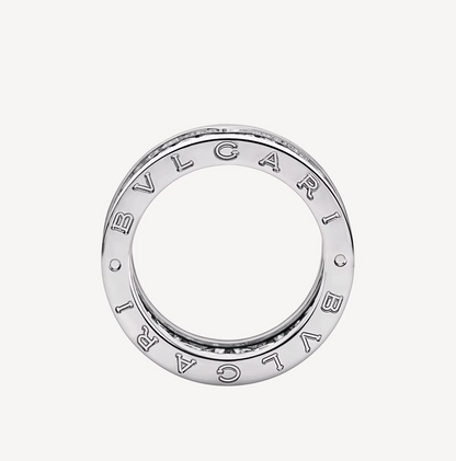 [⭐Hildren Jewelry]ZERO 1 WITH PAVED DIAMONDS ON THE SPIRAL RING
