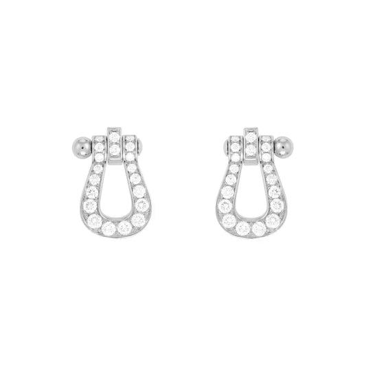[⭐Hildren Jewelry]FORCE 10 FULL DIAMOND STUD EARRINGS MINI MODEL
