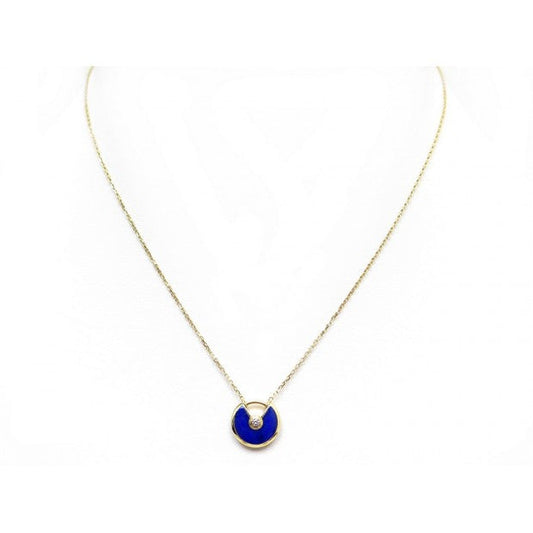 [⭐Hildren Jewelry]AMULETTE ROSE GOLD AGATE NECKLACE
