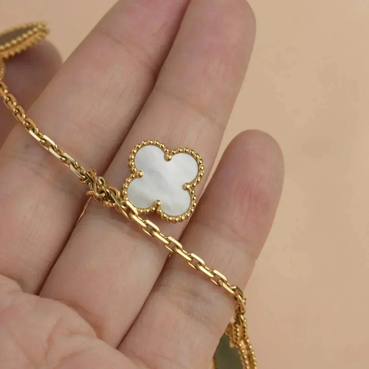 [⭐Hildren Jewelry]LUCKY SPRING 5 MOTIF GOLD BRACELET