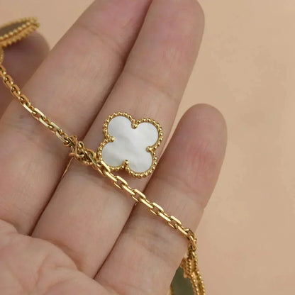 [⭐Hildren Jewelry]LUCKY SPRING 5 MOTIF GOLD BRACELET