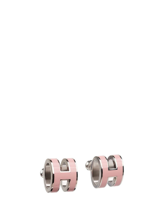 [⭐Hildren Jewelry]MINI POP H SILVER EARRINGS PINK