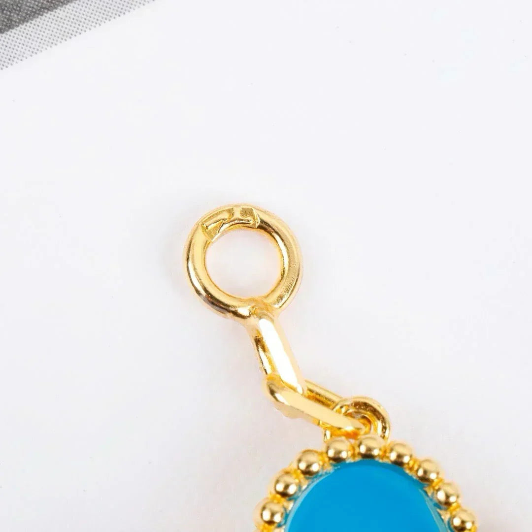 [⭐Hildren Jewelry] CLOVER 5 MOTIF TURQUOISE BRACELET COLLECTION