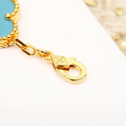 [⭐Hildren Jewelry] CLOVER 5 MOTIF TURQUOISE BRACELET COLLECTION