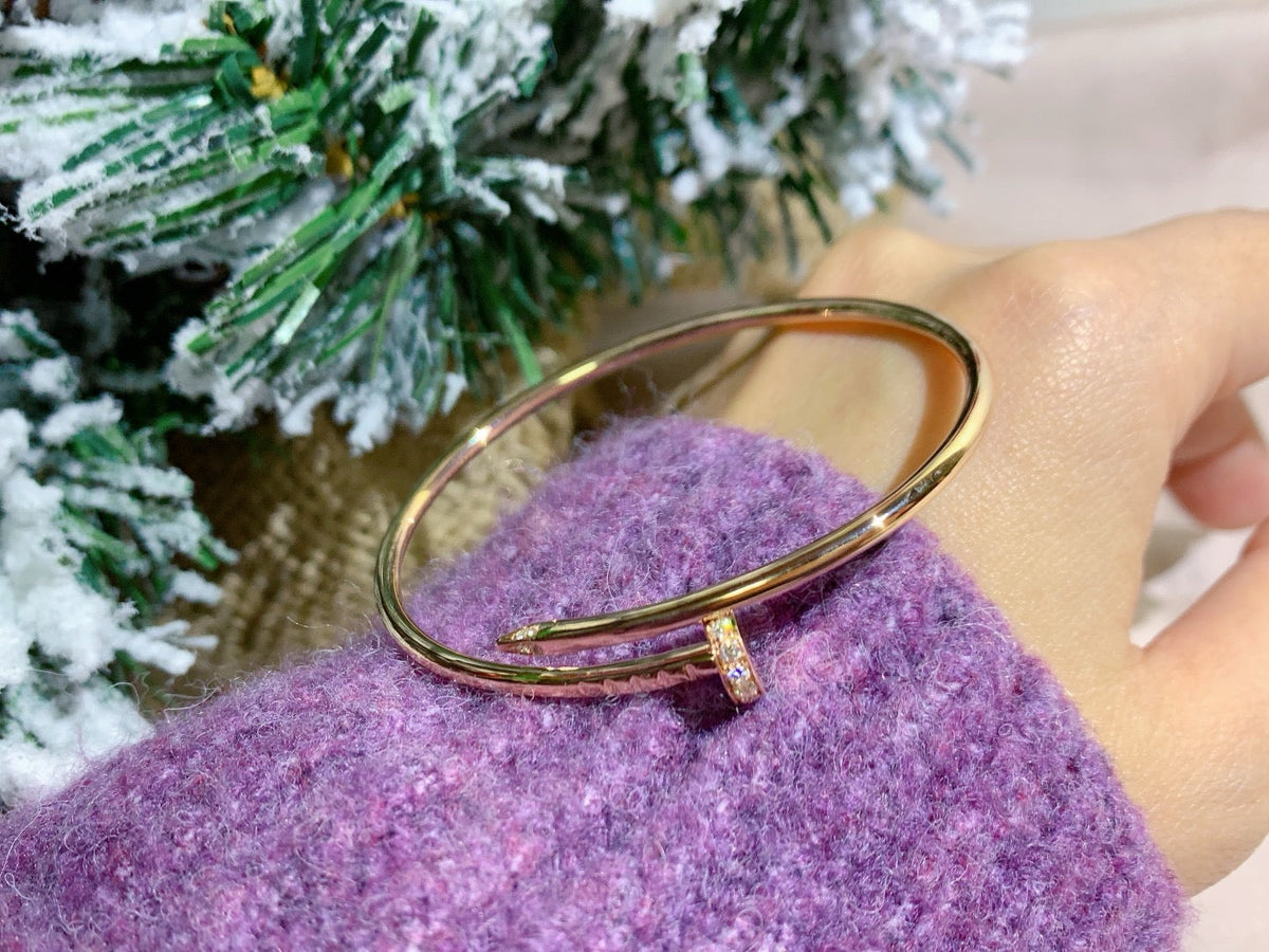 [⭐Hildren Jewelry]JUSTE BRACELET 2.5MM DIAMONDS