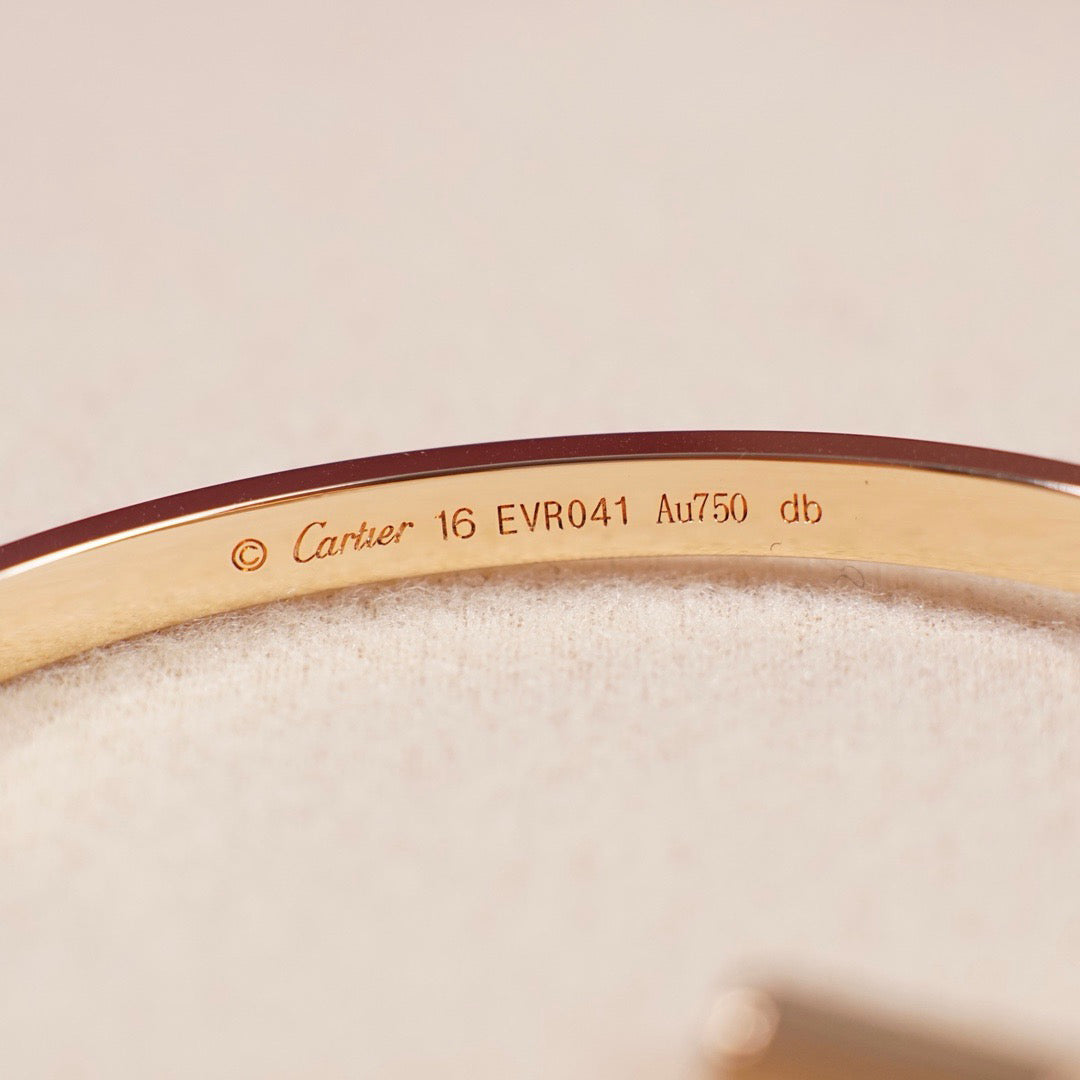 [⭐Hildren Jewelry]LOVE BRACELET 3.65MM 6 DIAMONDS