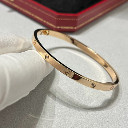 [⭐Hildren Jewelry]LOVE BRACELET 3.65MM 6 DIAMONDS