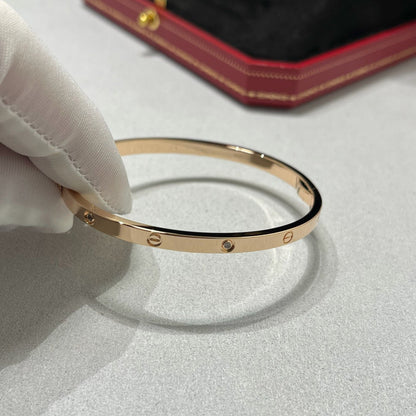 [⭐Hildren Jewelry]LOVE BRACELET 3.65MM 6 DIAMONDS