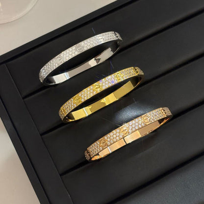 [⭐Hildren Jewelry]LOVE BRACELET 6.1MM DIAMOND-PAVED