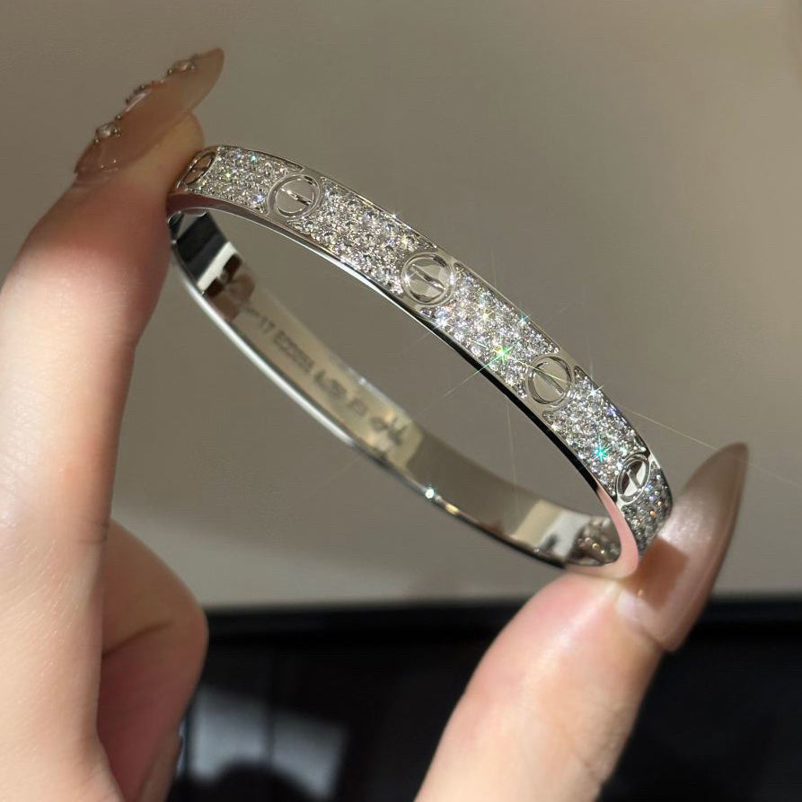 [⭐Hildren Jewelry]LOVE BRACELET 6.1MM DIAMOND-PAVED