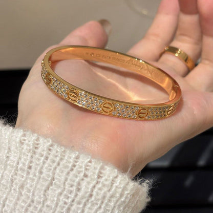 [⭐Hildren Jewelry]LOVE BRACELET 6.1MM DIAMOND-PAVED