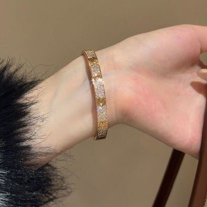 [⭐Hildren Jewelry]LOVE BRACELET 6.1MM DIAMOND-PAVED