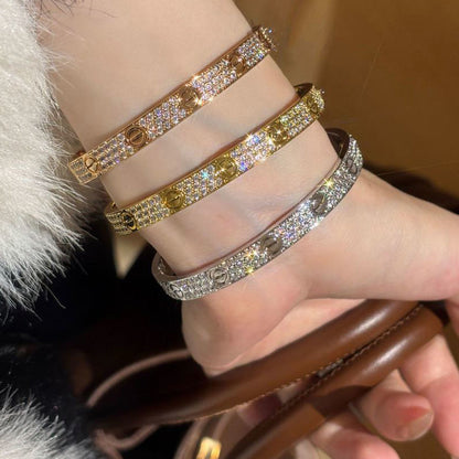 [⭐Hildren Jewelry]LOVE BRACELET 6.1MM DIAMOND-PAVED