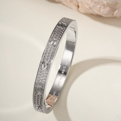 [⭐Hildren Jewelry]LOVE BRACELET 6.1MM DIAMOND-PAVED