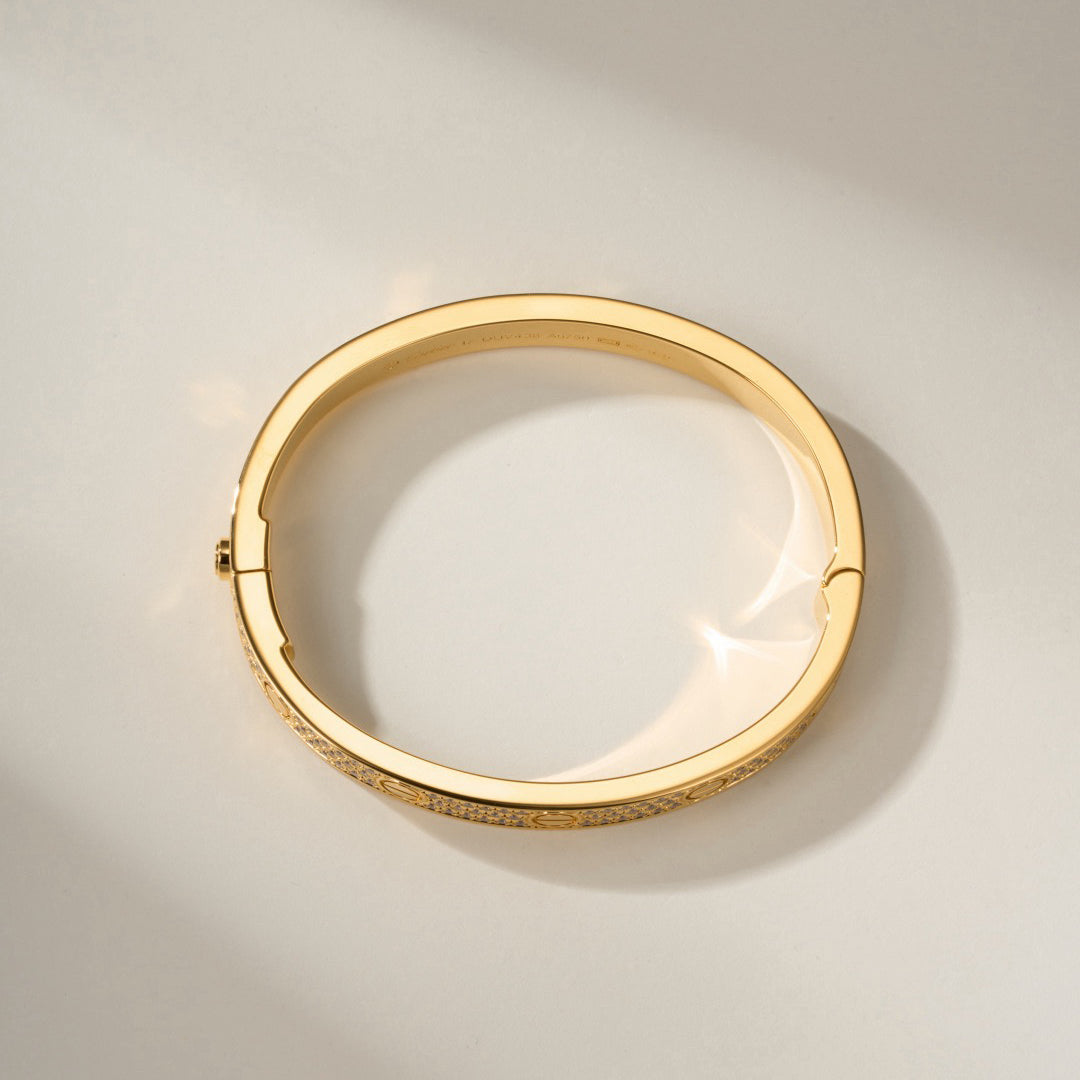[⭐Hildren Jewelry]LOVE BRACELET 6.1MM DIAMOND-PAVED