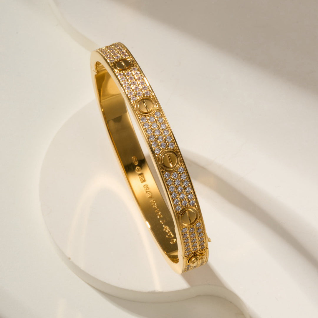 [⭐Hildren Jewelry]LOVE BRACELET 6.1MM DIAMOND-PAVED