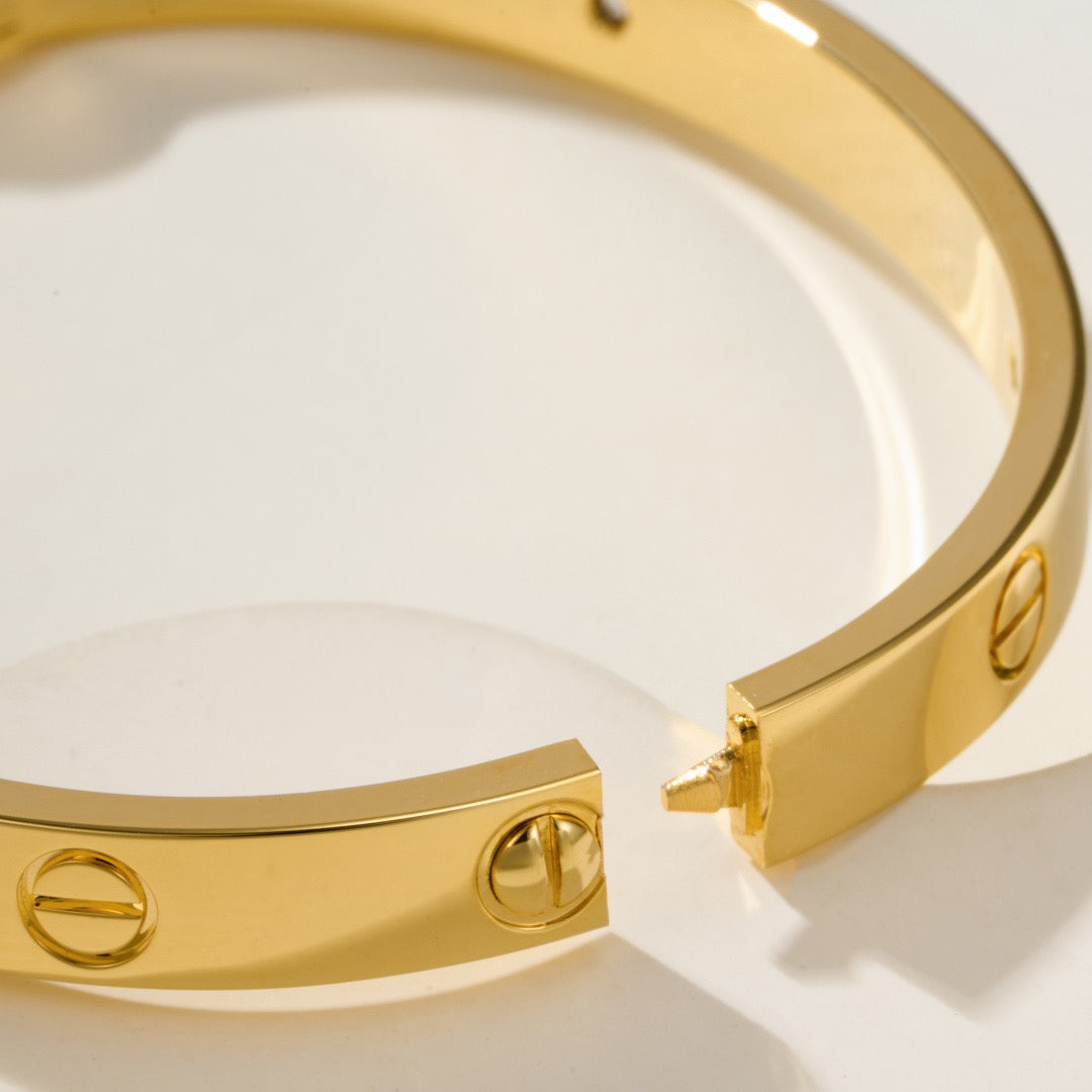 [⭐Hildren Jewelry]LOVE BRACELET 6.1MM 4 DIAMONDS