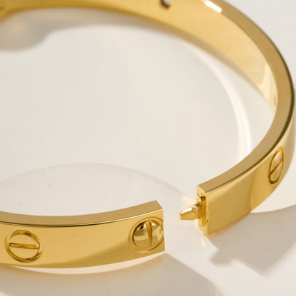 [⭐Hildren Jewelry]LOVE BRACELET 6.1MM 4 DIAMONDS