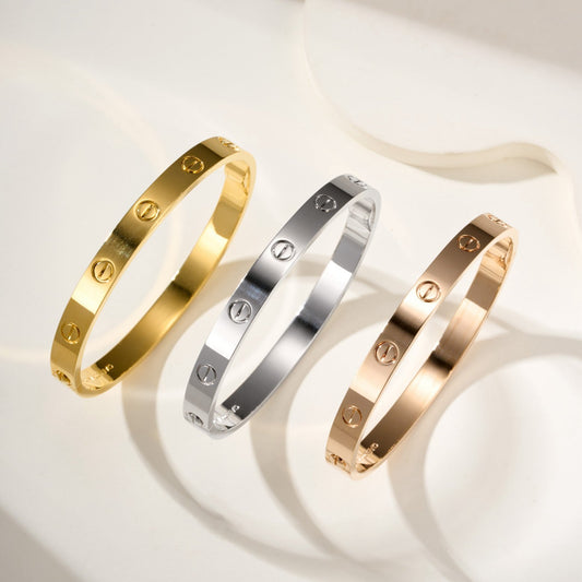 [⭐Hildren Jewelry]LOVE BRACELET 6.1MM NO DIAMONDS