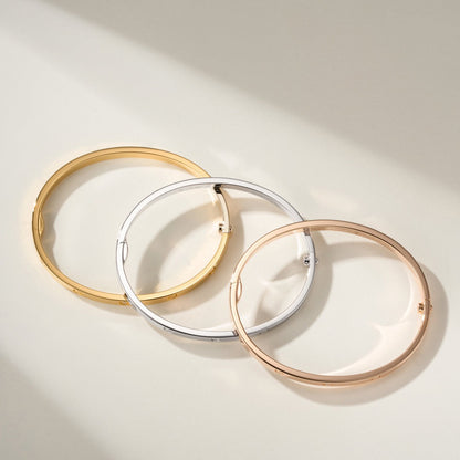 [⭐Hildren Jewelry]LOVE BRACELET 3.65MM 6 DIAMONDS
