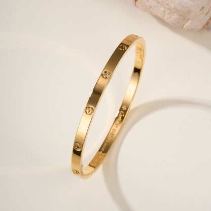 [⭐Hildren Jewelry]LOVE BRACELET 3.65MM 6 DIAMONDS