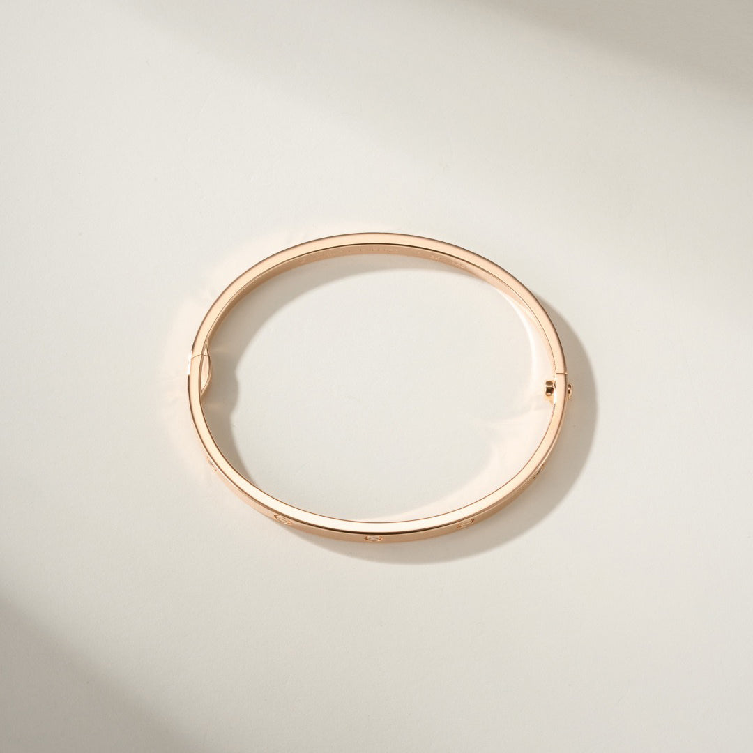 [⭐Hildren Jewelry]LOVE BRACELET 3.65MM 6 DIAMONDS