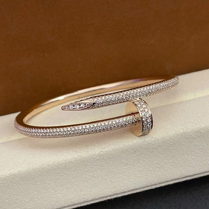 [⭐Hildren Jewelry]JUSTE BRACELET 3.5MM ALL DIAMONDS