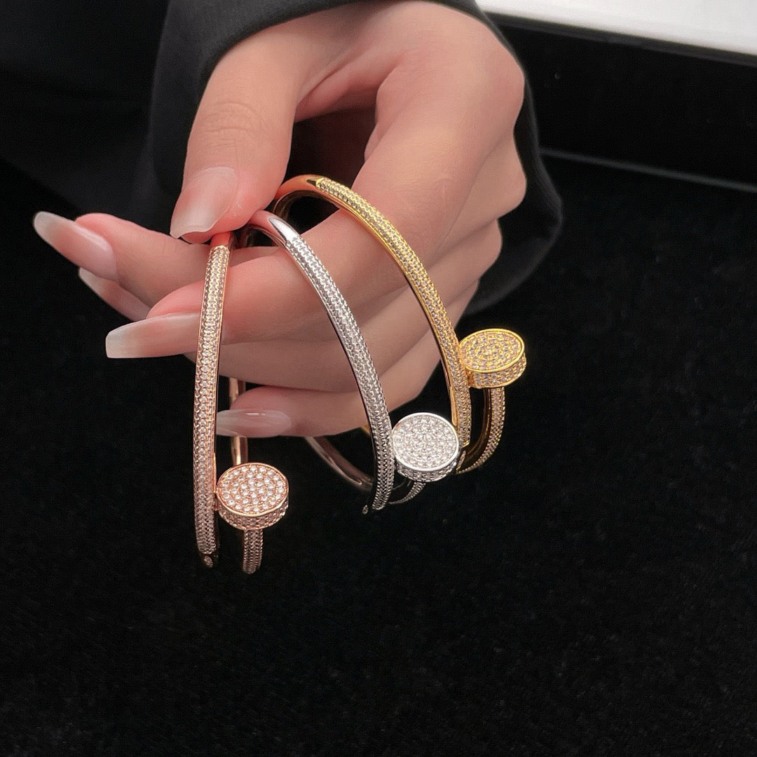 [⭐Hildren Jewelry]JUSTE BRACELET 3.5MM ALL DIAMONDS