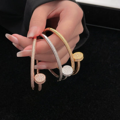 [⭐Hildren Jewelry]JUSTE BRACELET 3.5MM ALL DIAMONDS