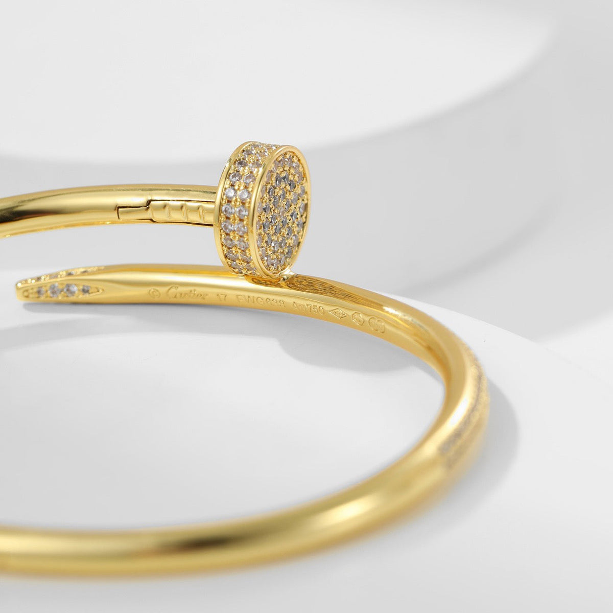 [⭐Hildren Jewelry]JUSTE BRACELET 3.5MM ALL DIAMONDS