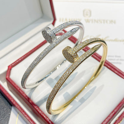 [⭐Hildren Jewelry]JUSTE BRACELET 3.5MM ALL DIAMONDS