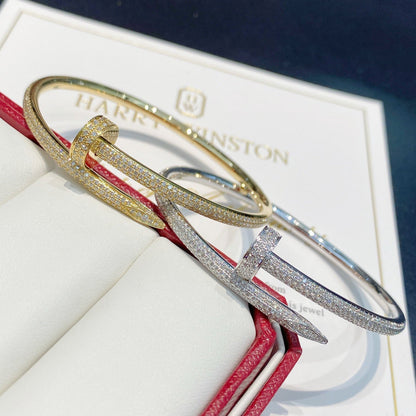 [⭐Hildren Jewelry]JUSTE BRACELET 3.5MM ALL DIAMONDS