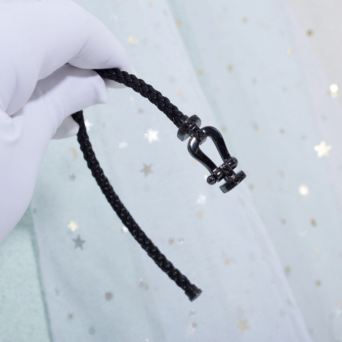 [⭐Hildren Jewelry]FORCE LARGE SERIES HORSESHOE BLACK SAMURAI BRACELET